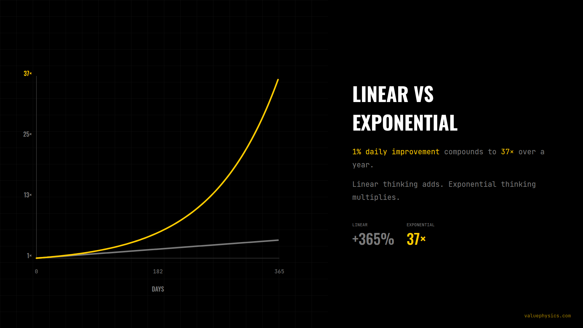 Linear vs Exponential - Landscape